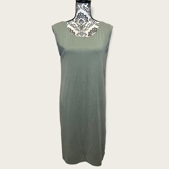 Sigrid Olsen Dresses & Skirts - Sigrid Olsen NWT Sleeveless Shift Dress sage green size S